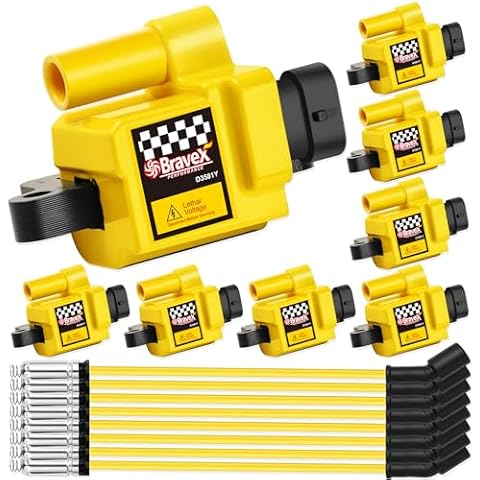 MegaFlint High Performance 8PCS Ignition Coils Pack Square Type UF271 Cover