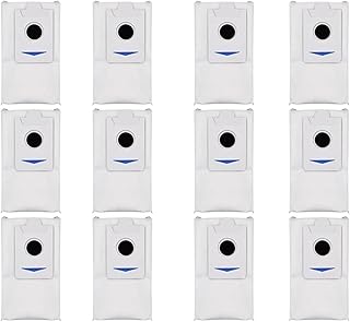 Side Brush Mop HEPA Filter Dust Bag Compatible For Ecovacs Deebot X2 / X2 Omni / X2 Pro / DEX86 Spare Parts Accessories (Color : 12 Dust Bags)