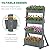 DoCred Vertical Wooden Raised Garden Bed, 4 Tier Garden Planters Freestanding Wood Plant Stand Flower Rack Wooden Planter Box for Plants Herbs Flowers Vegetables Outdoor Indoor Gardening