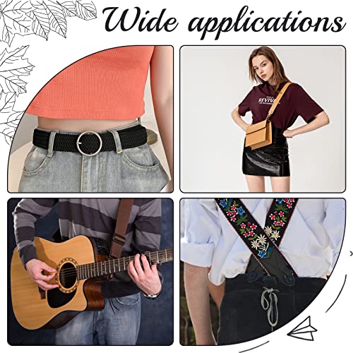 Gorgecraft Double Sided Printed Leather Strap Strip 1 Inch Wide 79 Inch Long Flower Black Leather Belt Strips Wrap Flat Cord For Diy Crafts Projects Clothing Jewelry Wrapping Making Bag Handles #TOP6