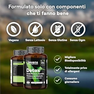 Cardo Mariano, Tarassaco e Carciofo - Detox per Fegato e Intestino - 120 Capsule - 80% Silimarina per la Normale Funzione Epatica - Cardo Mariano Fegato ad Alto Dosaggio - Qualità superiore