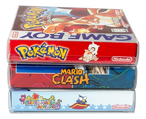 Image of Video Game Box Protector Compatible for Nintendo Game Boy and Game Boy Advance - 0.40 MM Thick, Acid-Free Clear PET, Collector Box Protective Plastic Case, Gameboy Protector by EVORETRO (Pack of 25)