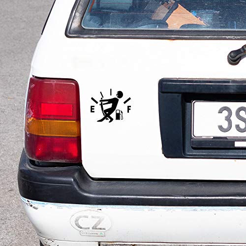 image for ZATOOTO Funny Car Fuel Gauge Sticker - Reflective Safety Sign Waterpro