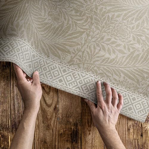 Tapis vinyle cuisine et salon 150x225 cm déco illustration William Morris - 5