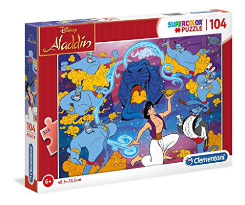 Puzzle 104 pièces Supercolor : Aladdin Clementoni Puzzles - vue 2
