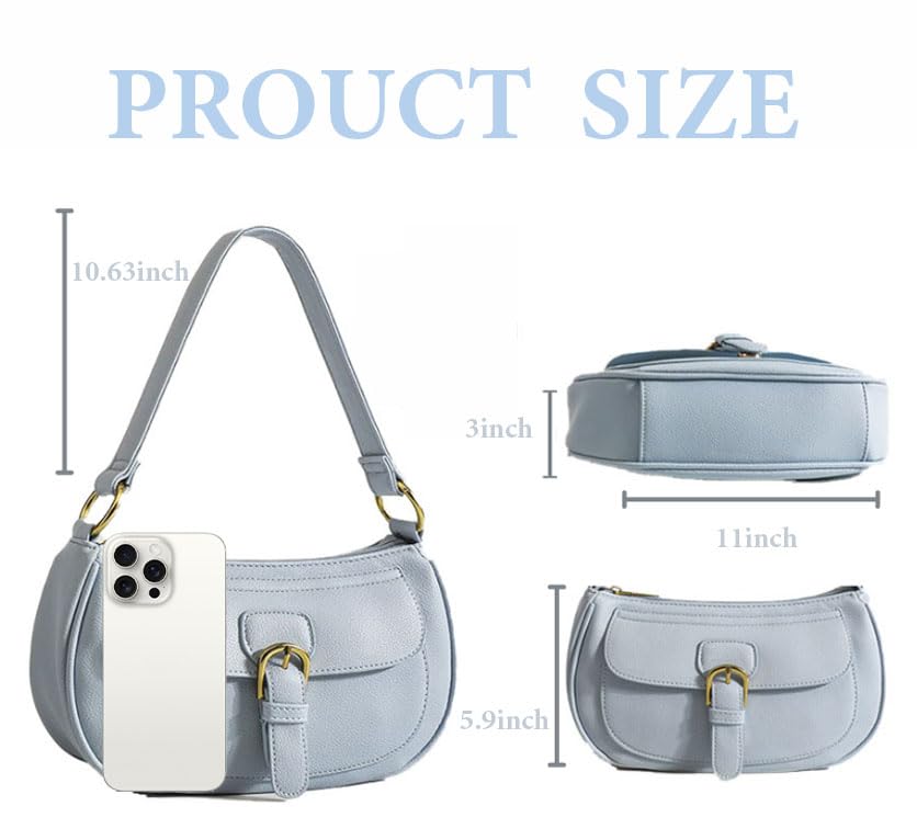 Hobo Shoulder Bag for Women Cute Clutch Ladies Leather Handbags Underarm Purse4