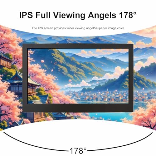 Image of VSDISPLAY 9 Inch High Brightness IPS LCD Monitor 1280x720 Portable Secondary Screen, 900 Nits, H /D VGA Input, for PC, Laptop, and Outdoor Use
