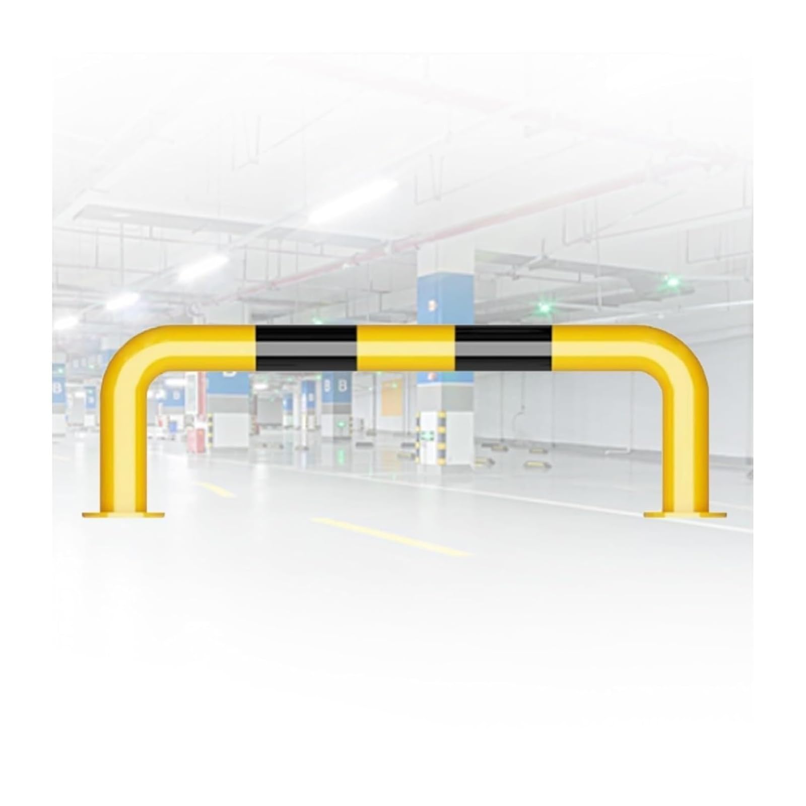 GTHTUHFD U Shape Security Bollards Garage & Driveway Traffic Isolation Posts, Factory Car Blocker,80X50X0.15Cm,100x50x0.2cm