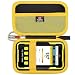 FBLFOBELI Hard Case for GQ GMC-800/GMC-320S/GMC-300S/GMC-300E/GMC-600 PRO/FNIRSI GC-01 Geiger Counter Nuclear Radiation Detector Monitor Meter (Black+Yellow)