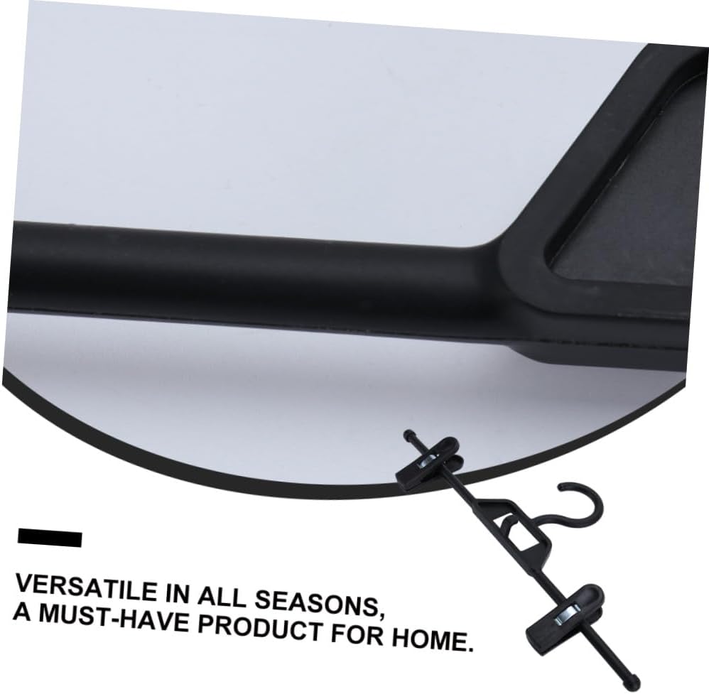 Garneck Adjustable Anti-Slip Plastic Pants Hangers Clips for Adults, 35x14.5cm Black, 10pcs Laundry Drying Rack and Underwear Storage Organizer for Home Closet