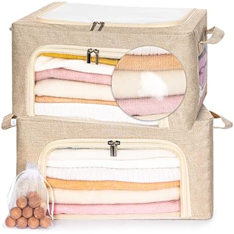 22L Cashmere Sweater Storage Bag with Natural Cedar Ball, Breathable Cashmere Protection Pouch Friendly For Woolen Cashmere Sweaters Storage For Closet Shelf Cover