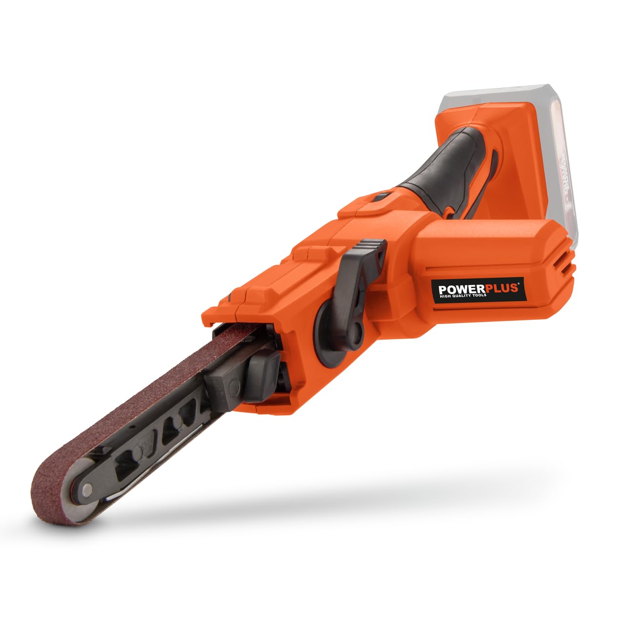 Dual Power Akku-Feilenschleifer POWDP50700-20V Elektrowerkzeug Bandschleifer - Fingerschleifer Schleifband 457x13mm - Handschleifer800min-1 - ohne Akku und Ladegerät - mit 1 Acc.