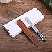 Stainless Steel Nail File with Anti-Slip Handle and Leather Case, Double Sided and Files Nails Easily for Men and Woman
