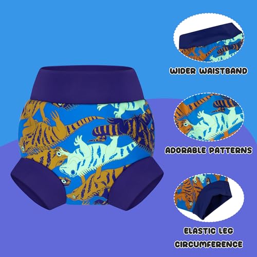 Image of BIG ELEPHANT Baby Swim Diapers 3-Pack, Reusable Swimming Diapers