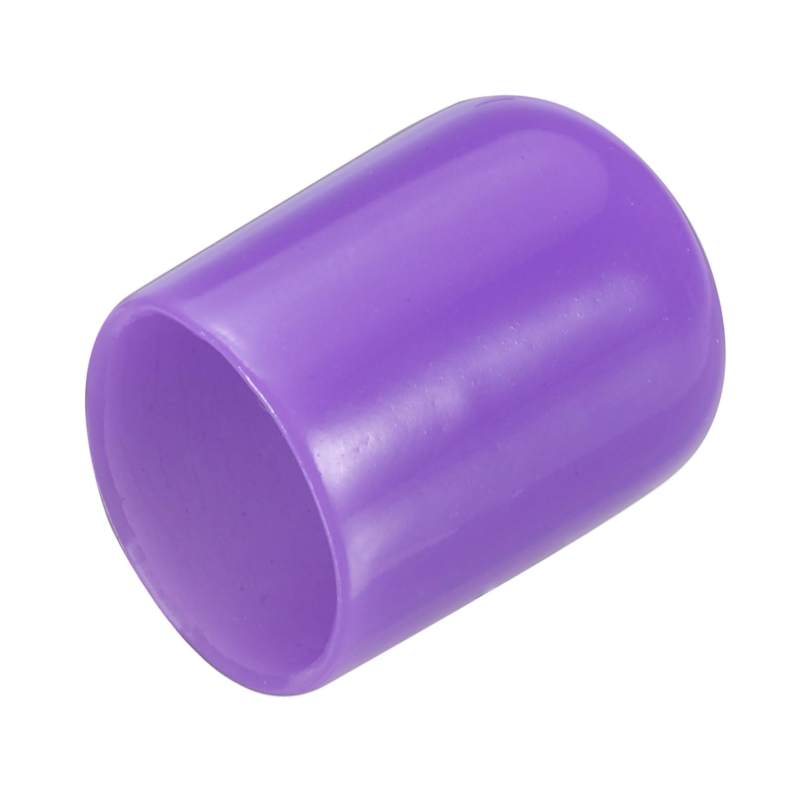 uxcell 20pcs Rubber End Caps 16mm(5/8") ID Vinyl PVC Round Tube Bolt Cap Cover Screw Thread Protectors,Purple