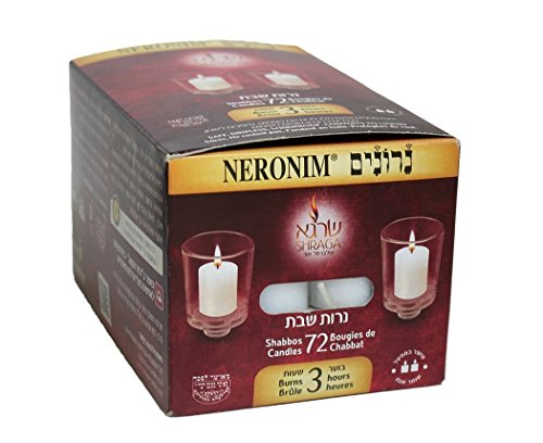 Paskesz Neronim 3 Hour Candles (72 Candles)