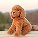 LIUHONGFEI Kleiner Simulations-Teddyhund Plüsch-Spielzeug, realistischer Pudel mit Aluminiumdraht für stabiles Sitzen (es gibt Aluminiumdrähte an den vorderen Gliedmaßen der Sitzposition, um sie