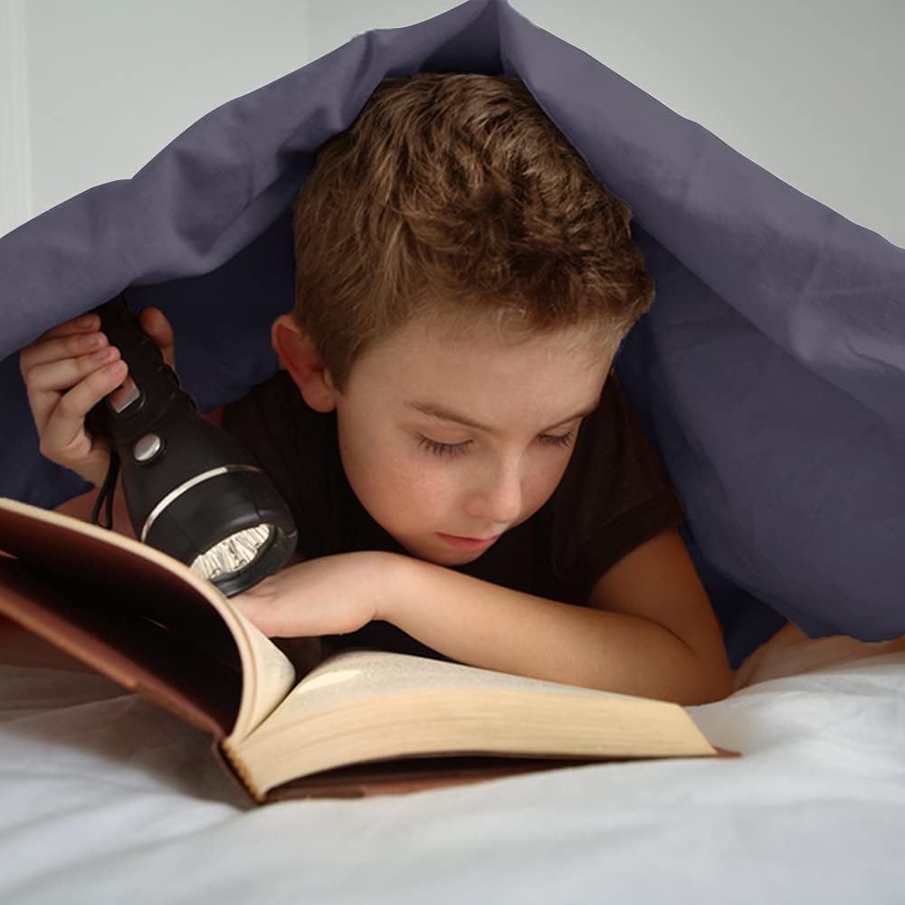 Weighted Idea Cool Removable Duvet Cover 48''x72'' for Weighted Blanket (Soft and Fabric, Dark Grey) Dark Grey 48''x72''Duvet Cover