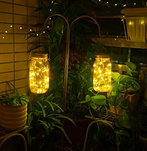 Solar Mason Jar Lights, Large Size Bigger Glass Mason Jar with 30 LEDs Fairy Firefly String Lights, Best Patio Yard Desktop Party Decor Outdoor Solar Hanging Lanterns (6-Pack) Solar Mason Jar Lights, Large Size Bigger Glass Mason Jar with 30 LEDs Fairy Firefly String Lights, Best Patio Yard Desktop Party Decor Outdoor Solar Hanging Lanterns (6-Pack)