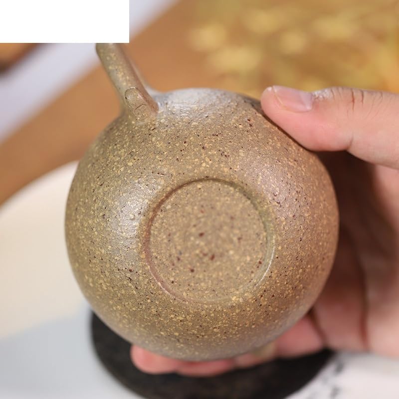 Czajniczek Chiński czajniczek z fioletowej gliny 210 ml, ręcznie robiony słoik, sekcja surowej rudy, czajnik zisha, dekoracja zestawu do herbaty pojemnik do parzenia herbaty