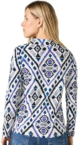 CECIL Basic Shirt Lange Mouwen Pia - White / Wit | - Cotton Blues