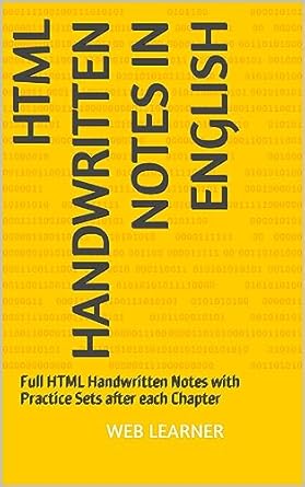 HTML Handwritten Notes in English: Full HTML Handwritten Notes with ...