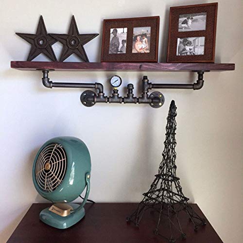 40 Packs 1/2\" Tee Pipe Fitting Black Cast Iron Tee Pipe Decor Plumbing Fittings Malleable Steel Industrial Pipe for DIY Furniture Decorative Shelving