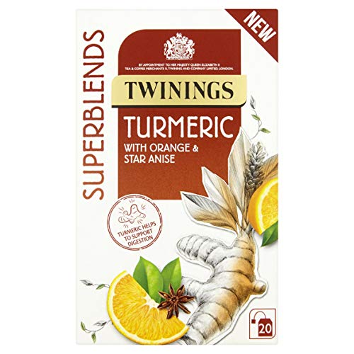 Image of Twinings Superblends Turmeric With Orange And Star Anise 20 Tea Bags, 40 Gram