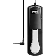 Bandpop Universal Sustain Pedal for Keyboard, Digital Piano, Controllers