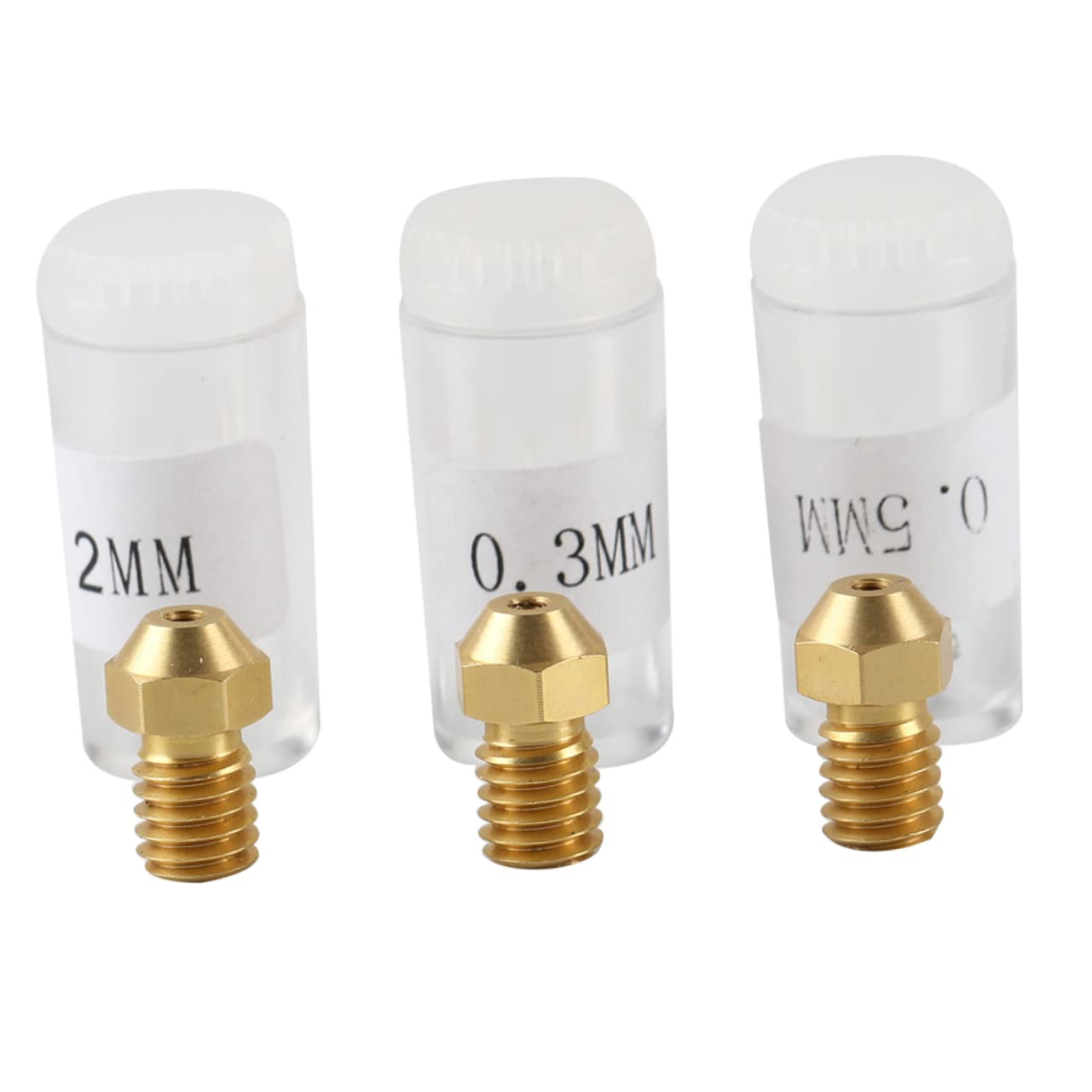 3d-druckerdüse 0, 2/0, 3/0, 5mm Metall für 1, 75mm Filament