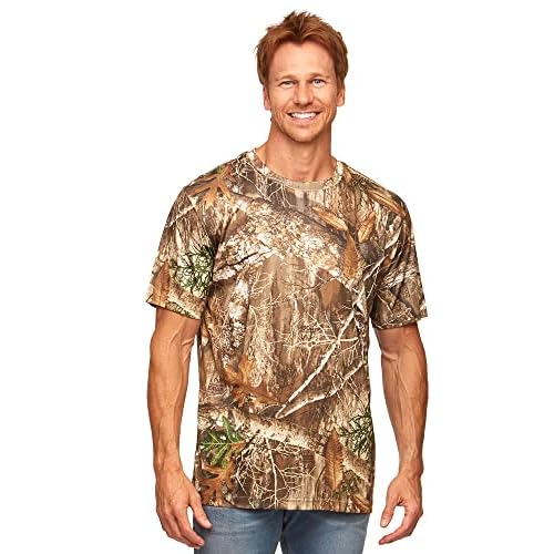 Realtree Men’s Essential Camo Lightweight Performance Short Sleeve Shirt