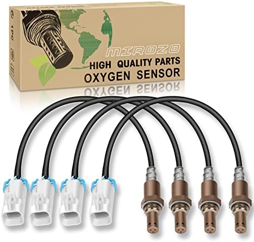 MIROZO 250-24470 Oxygen O2 Sensor Upstream Downstream Left Right for Chevy Blazer/Tahoe/Silverado 1500/Suburban 1500 5.3L V8 03 04 05, for GMC Sierra 1500/Yukon/Yukon XL 1500 5.3L V8 03 04 05 4pcs
