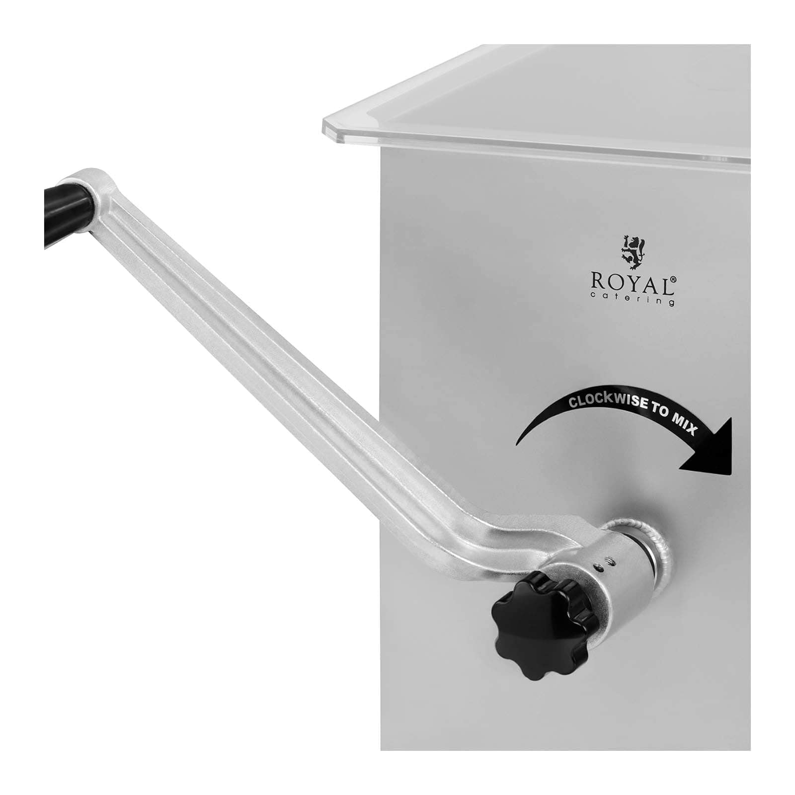 Royal Catering Impastatrice Per Carne E Salumi Manuale Mescolatrice Per Macelleria RC-MMA16 (16 L, Acciaio inox)