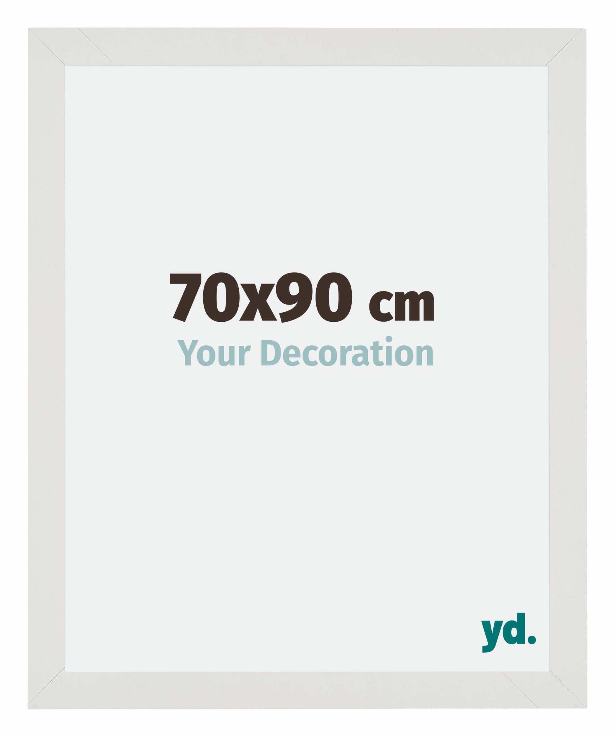 Your Decoration - Picture Frame 70x90 cm - White Matte - Decorative Wall Frame in MDF with Antireflection - Frame 70x90 - Mura — image 1