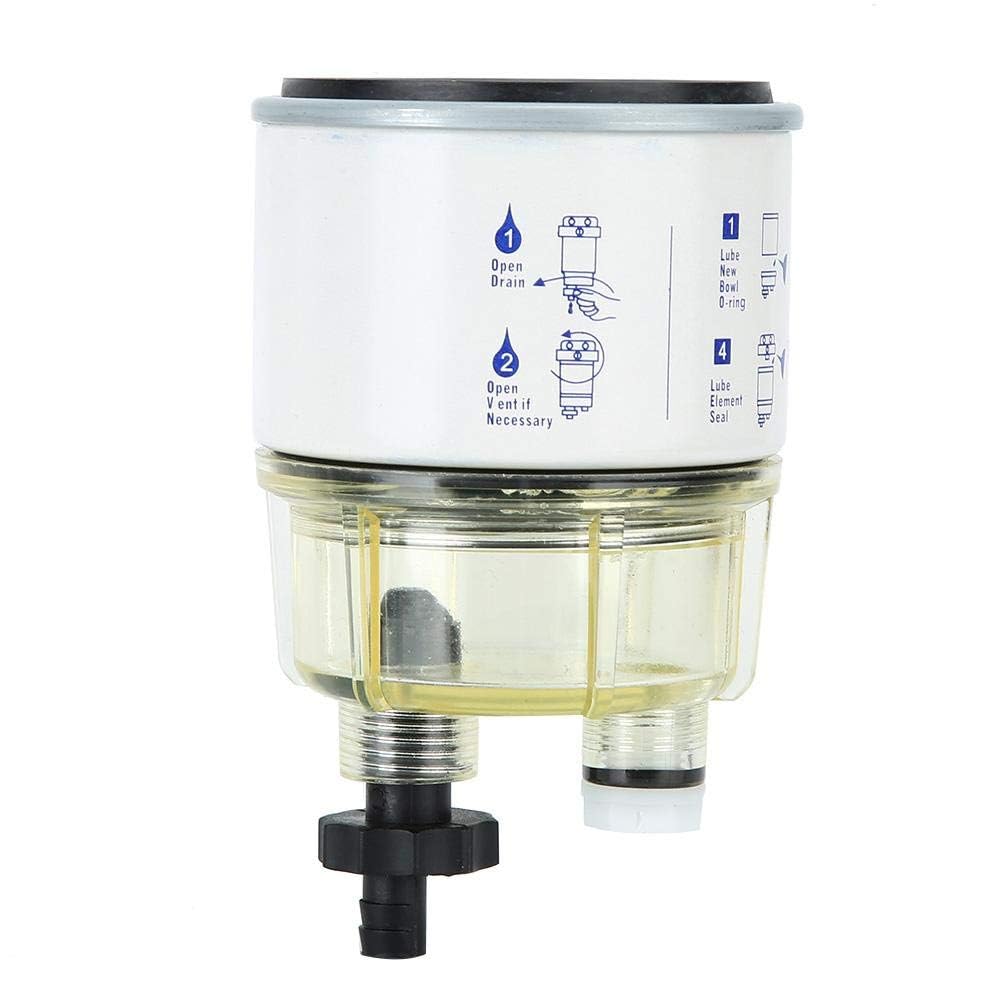 Filtre Séparateur d'Eau de Carburant R12T, Universel, Fer et ABS, 336g, pour Moteur Marin de Bateau Yacht