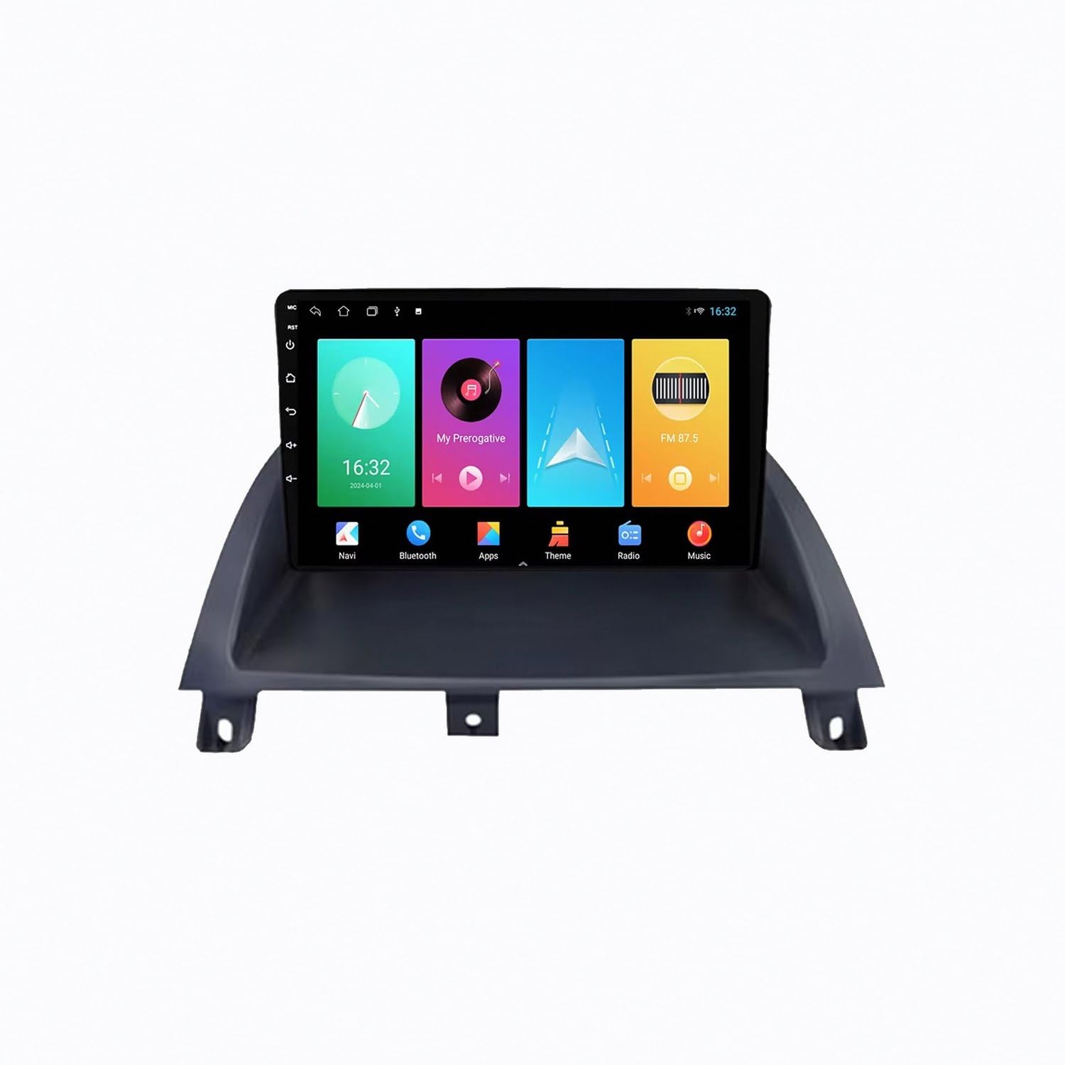 Ekran Carplay dla MG 3 MG3 2011-2017 Ekran Dotykowy Z Bluetooth, Mirror Link, Sterowaniem Głosowym, Nawigacją Gps, Fm, Aux I Wi-Fi, 8 Rdzeń 4G+64G