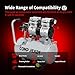 8 Gallon Portable Air Compressor 1HP 2.5 CFM@90PSI 60dB Ultra Quiet Oil Free Air Compressor Ideal for Tire Inflation Pneumatic Tool Spray Painting