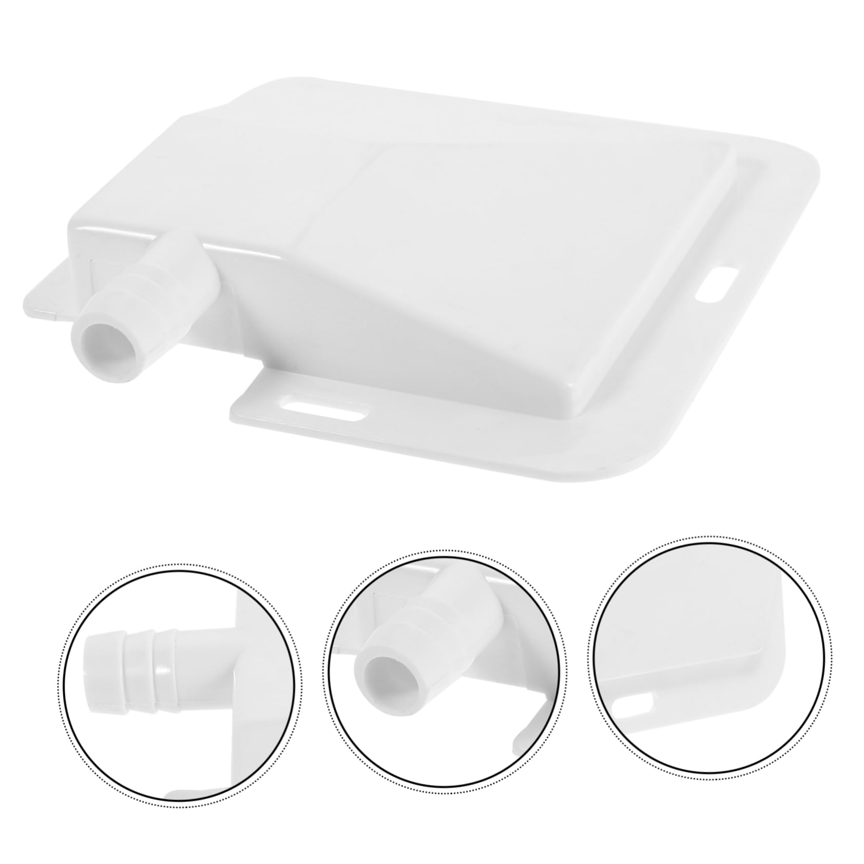 Alipis Bac de Récupération Eau pour Climatiseur Fuite avec Entonnoir Plateau de Drainage de Condensats pour Sols Secs et Protection Débordements