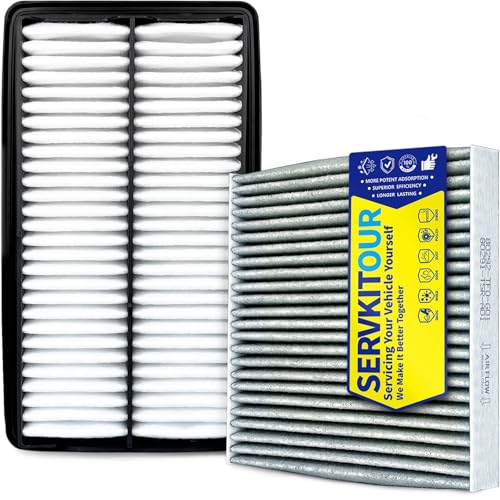 SERVKITOUR Engine Cabin Air Filter Set for Odyssey (2018-2026) for TLX 2.0L (2021-2025) Replace 17220-5J6-A10 80291-T5R-A01