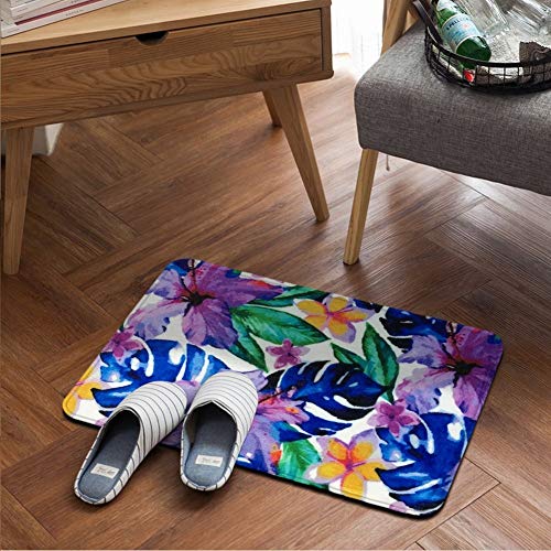 Tapis de porte entrée MU aspect jardin pour valoriser le sol de votre salon