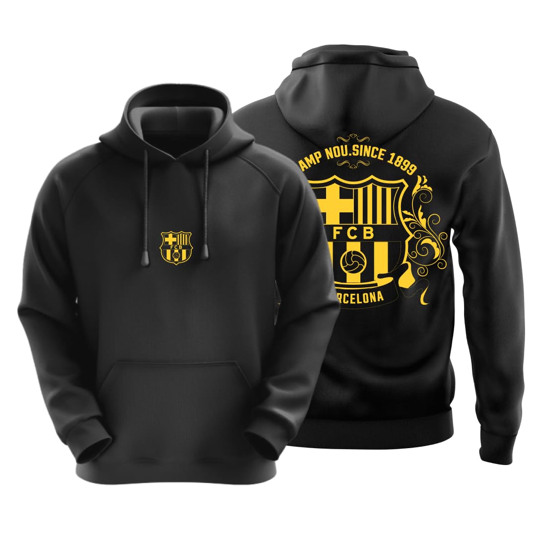 dudeme Barca Football Hoodie 100% Cotton Hoodies for Men | Printed Full Sleeve Pullover for Men & Women-picture-16
