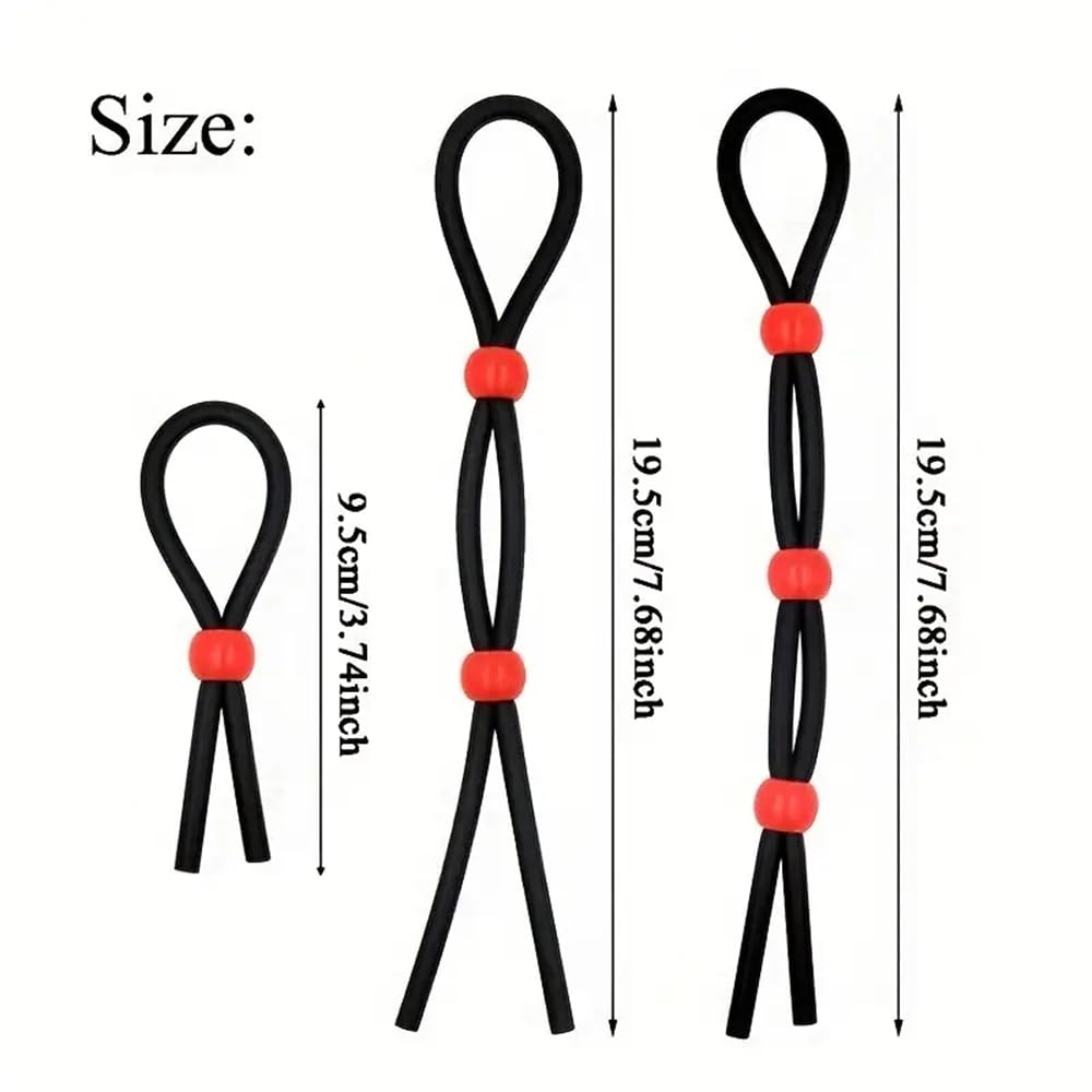 7 cordons de silicone réglables, boucles de rouleau avec Reliure en silicone, beau cadeau pour les hommes