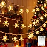 【Étanche IP65 pour Intérieur & Extérieur】Profitez de l'éclat scintillant des lumières par tous les temps ! Grâce à la certification IP65 officielle, cette guirlande lumineuse flocons de neige étoile est entièrement résistante à la pluie, la neige et le gel. Parfaite pour une utilisation dans le jardin, sur le balcon ou comme décoration festive en intérieur.