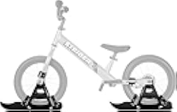 Strider 14x Sport Snow Skis Set - Transform Balance Bike into Sled - Fits Our 14x Balance Bike - for Kids 3 to 6 Years - Tool-Free Assembly