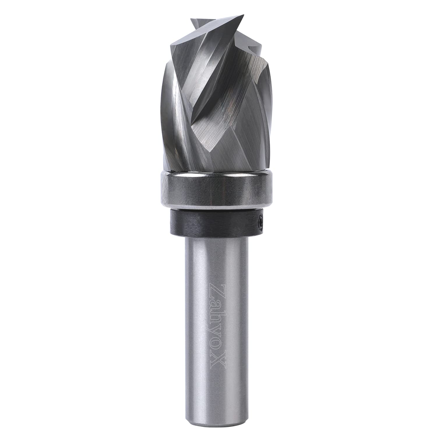 ZahyoX Monster Compression Pattern Router Bit with Top Bearing, 7/8'' Cutting Dia, 1/2'' Shank, 1-5/32'' Cutting Length, 3-1/2'' Overall Length (F1203)