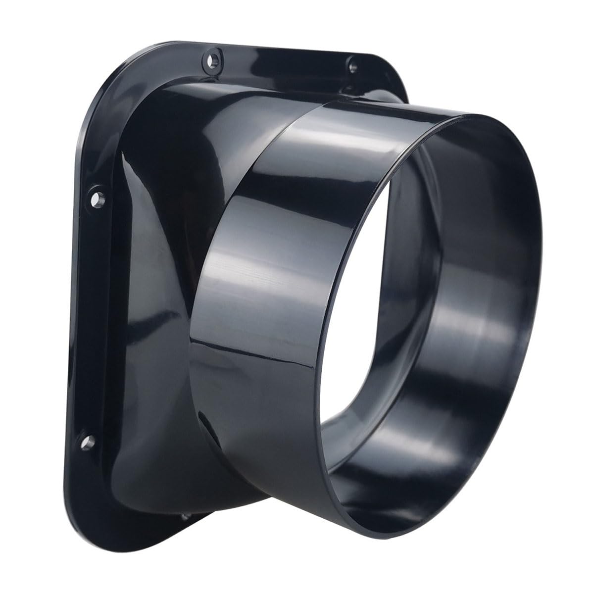 Wall Flange Pipe Connector, Connecting Piece Connecting Flange Ventilation Pipe for Exhaust Fan Pipe Fan Exhaust Hose(160mm)