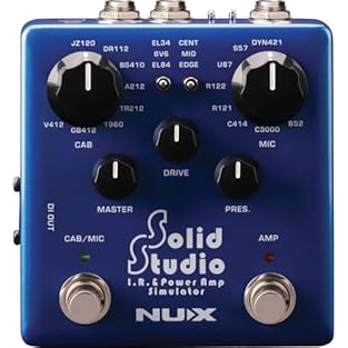 8 Speaker Cabinets 8 Microphones and 3 Mic. Positions 3 Power Amp Tubes Master, Drive and Presence Controls (Power Amp) Simulation Dedicated Output and DI Out