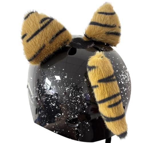 HHongJM Cute Ears for Helmet with Horns 3pcs Accessory for Motorcycle Bike Ski(Helmet Not Included)
