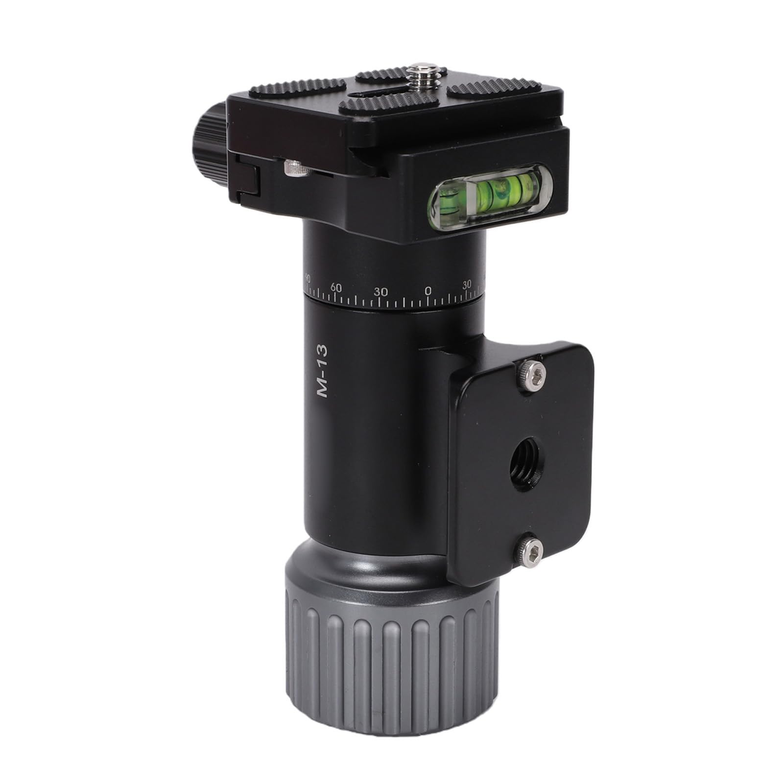 Testa Monopiede in Alluminio, Rotazione 360 Gradi, per Fotocamera | Supporta un carico di 10 kg, si adatta alle piastre a sgancio rapido Arca, design compatto