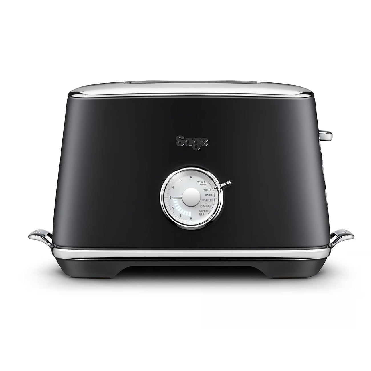 Sage - Toast Select Luxe - 2-Scheiben-Toaster mit LED-Countdown-Anzeige - Mit Liftfunktion, 6 Einstellungen, Verstellbarer Bräunungsgrad - 840-1000 W, Einfache Reinigung - Schwarzer Trüffel